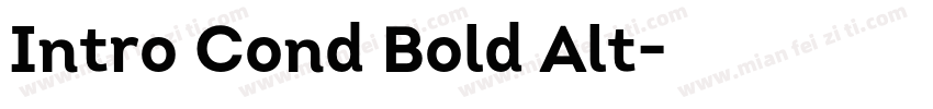 Intro Cond Bold Alt字体转换